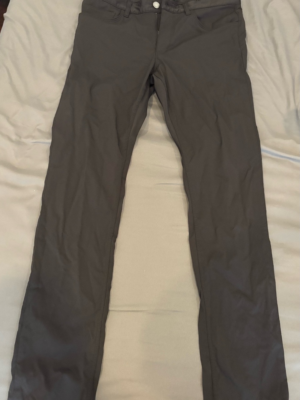 Theory Men's Slim Trousers in Charcoal Gray